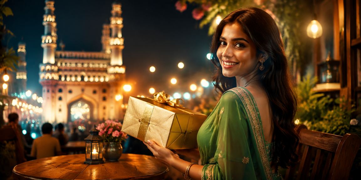 Hyderabad resident engaging with online lottery on a mobile device