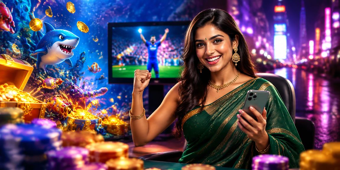 Indian player excited winning slot jackpot on mobile device